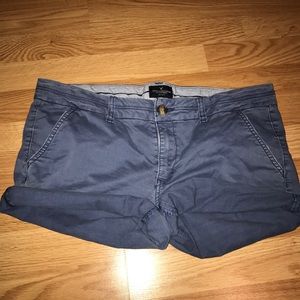 Faded Navy American Eagle Jean Shorts